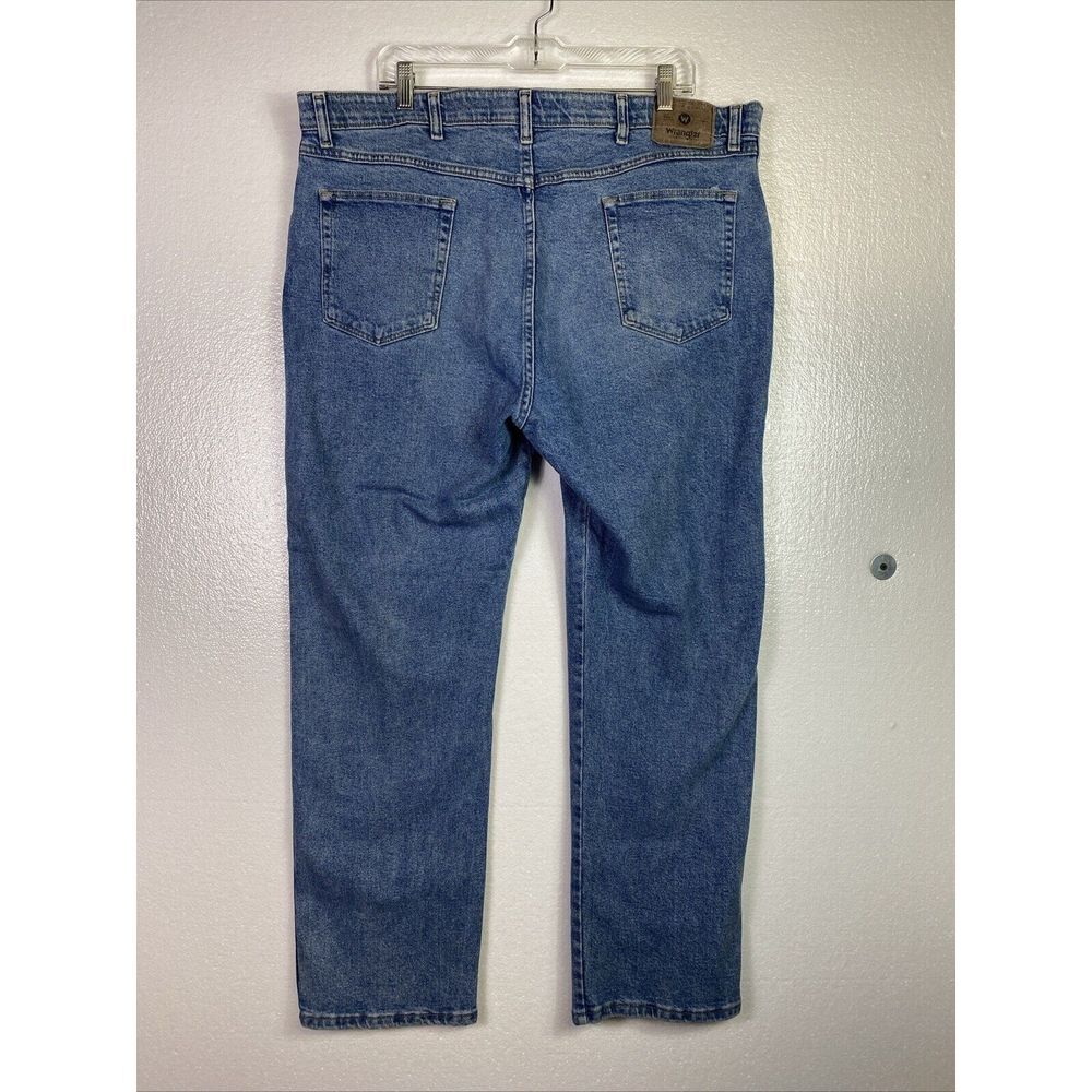 Wrangle Mens Jeans 42X30 Blue Denim Regular Fit Stretch Straight Cowboy‎ Utility